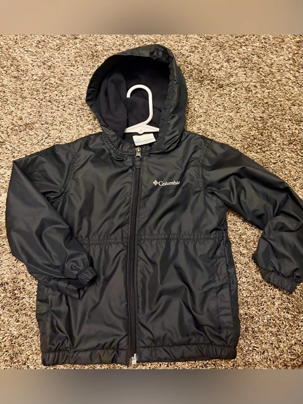 Columbia Toddler Black Fleece Lined Jacket